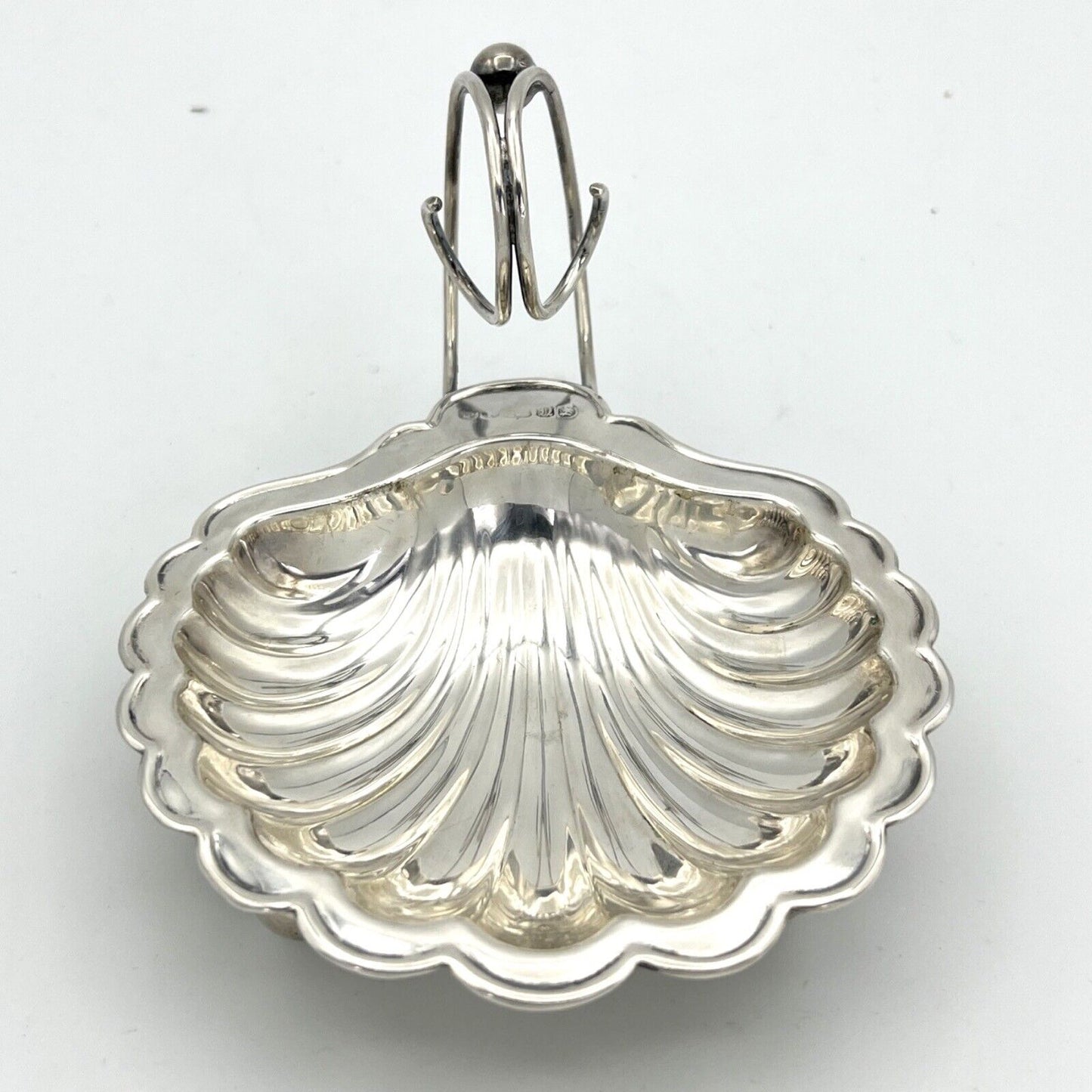 Svuotatasche in argento silver plated ciotola conchiglia vintage piattino