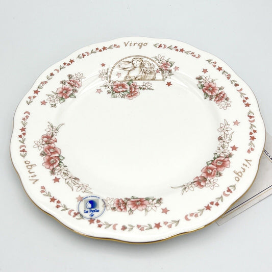 Piattino piatto in porcellana inglese Royal Albert segno zodiacale Vergine