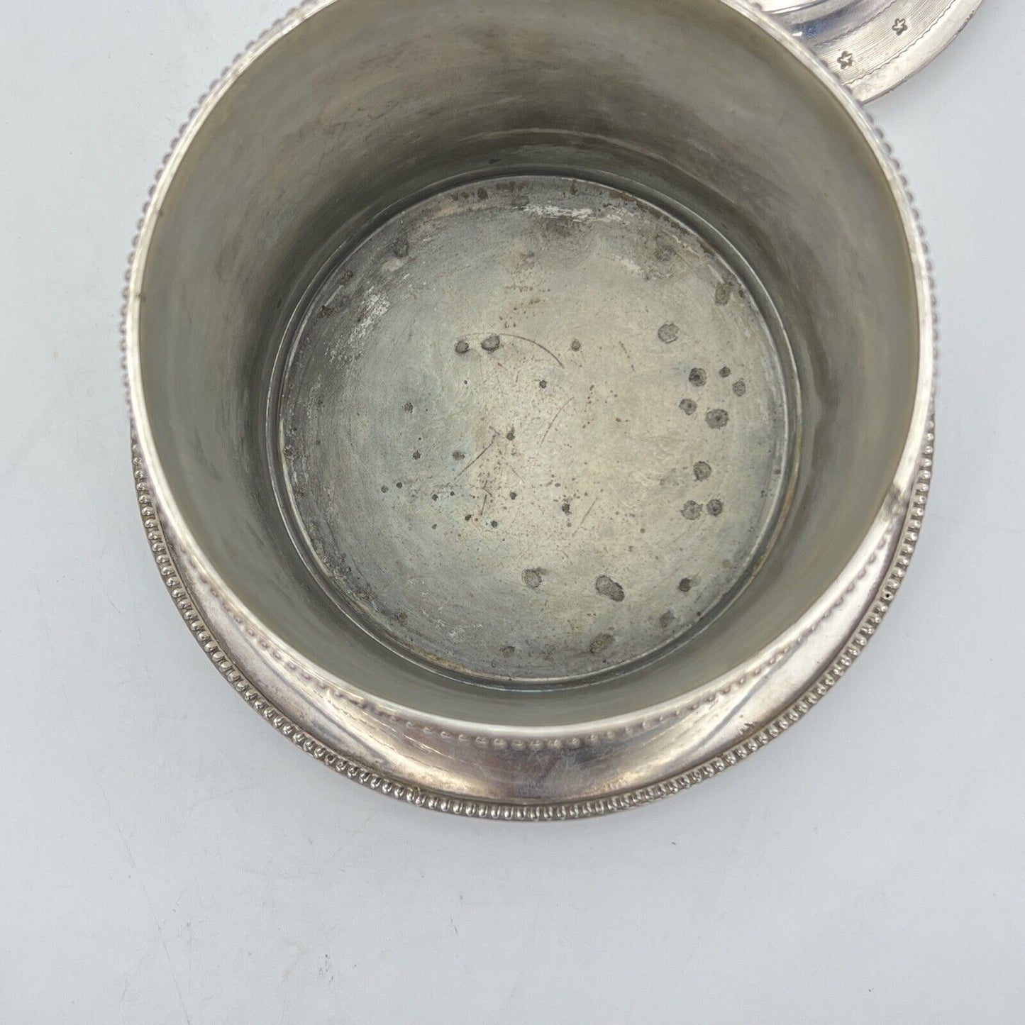 Biscottiera Antica in argento sheffield scatola silver plate porta biscotti 800