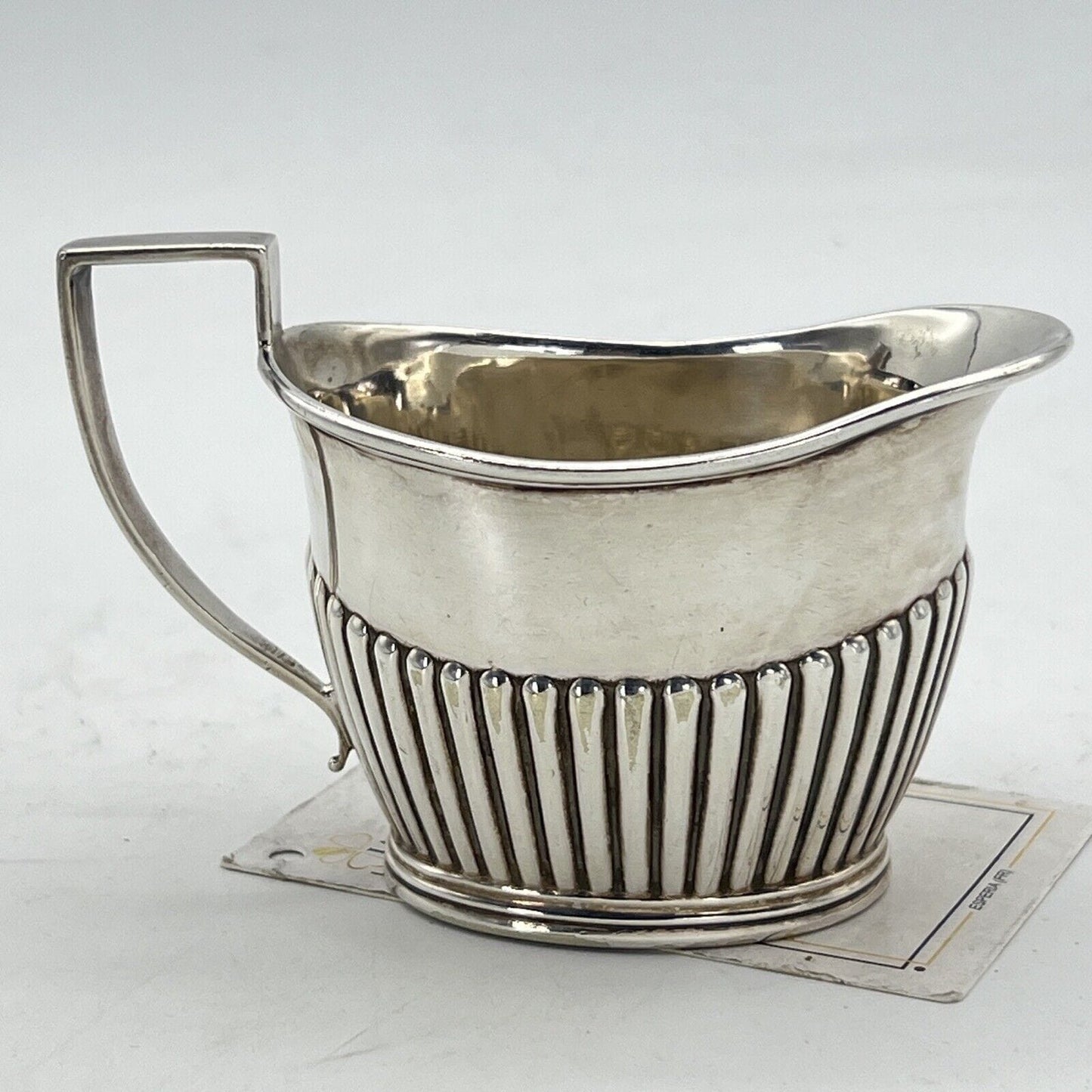 Antico Bricco per latte in Argento Sheffield Piccola Lattiera in Silver Plate