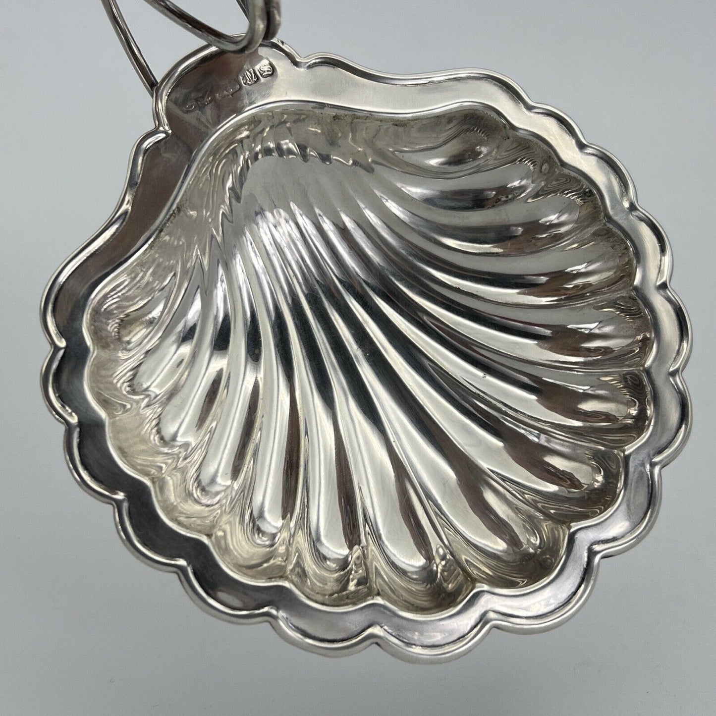 Svuotatasche in argento silver plated ciotola conchiglia vintage piattino
