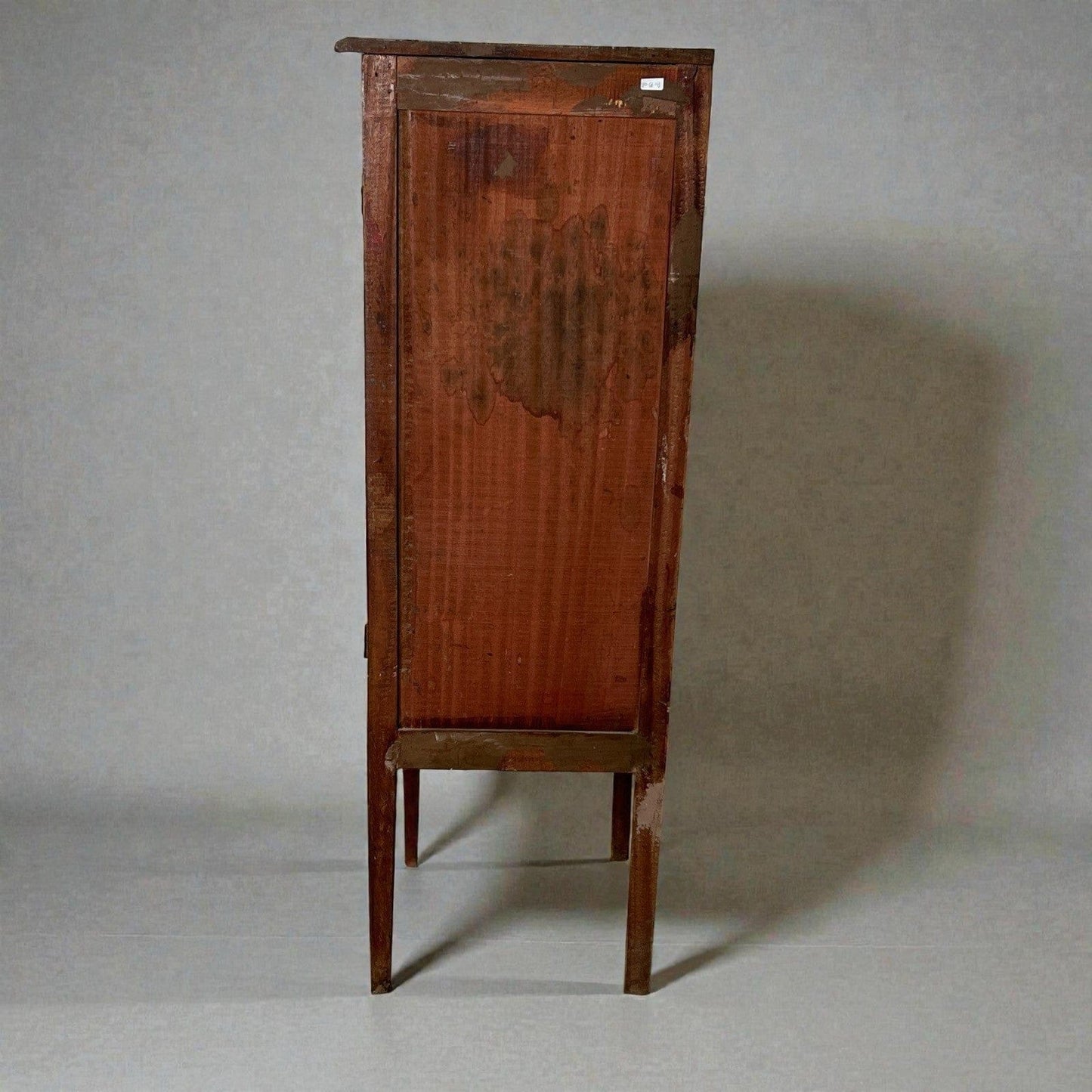 Angoliera antica in legno di mogano mobile ad angolo bombata tavolino Inglese Categoria  Vetrine