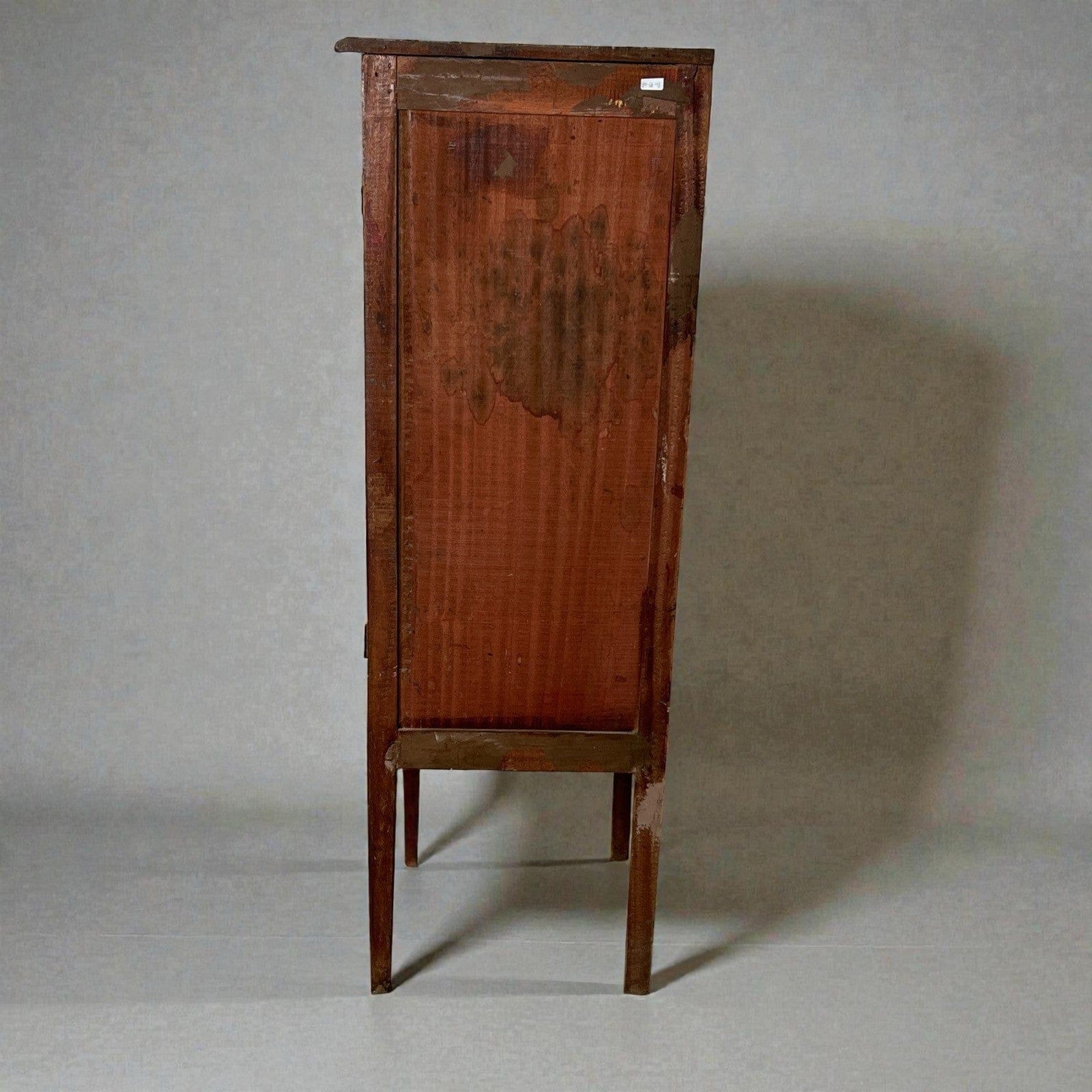 Angoliera antica in legno di mogano mobile ad angolo bombata tavolino Inglese Categoria  Vetrine