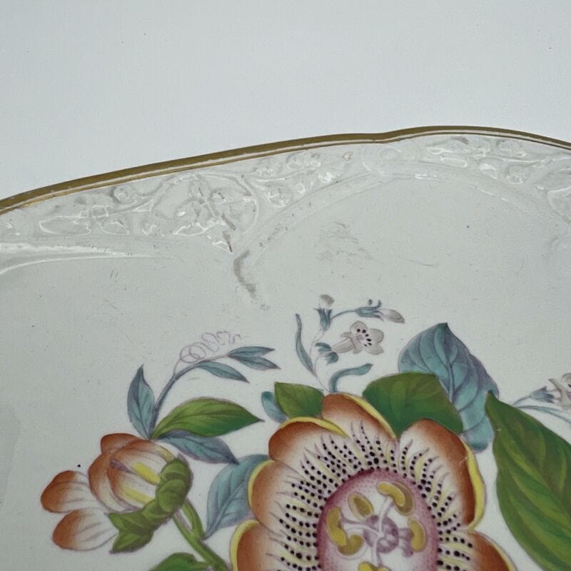Antica alzata alzatina in ceramica Inglese centrotavola epoca 800 piatto fiori Categoria  Alzate