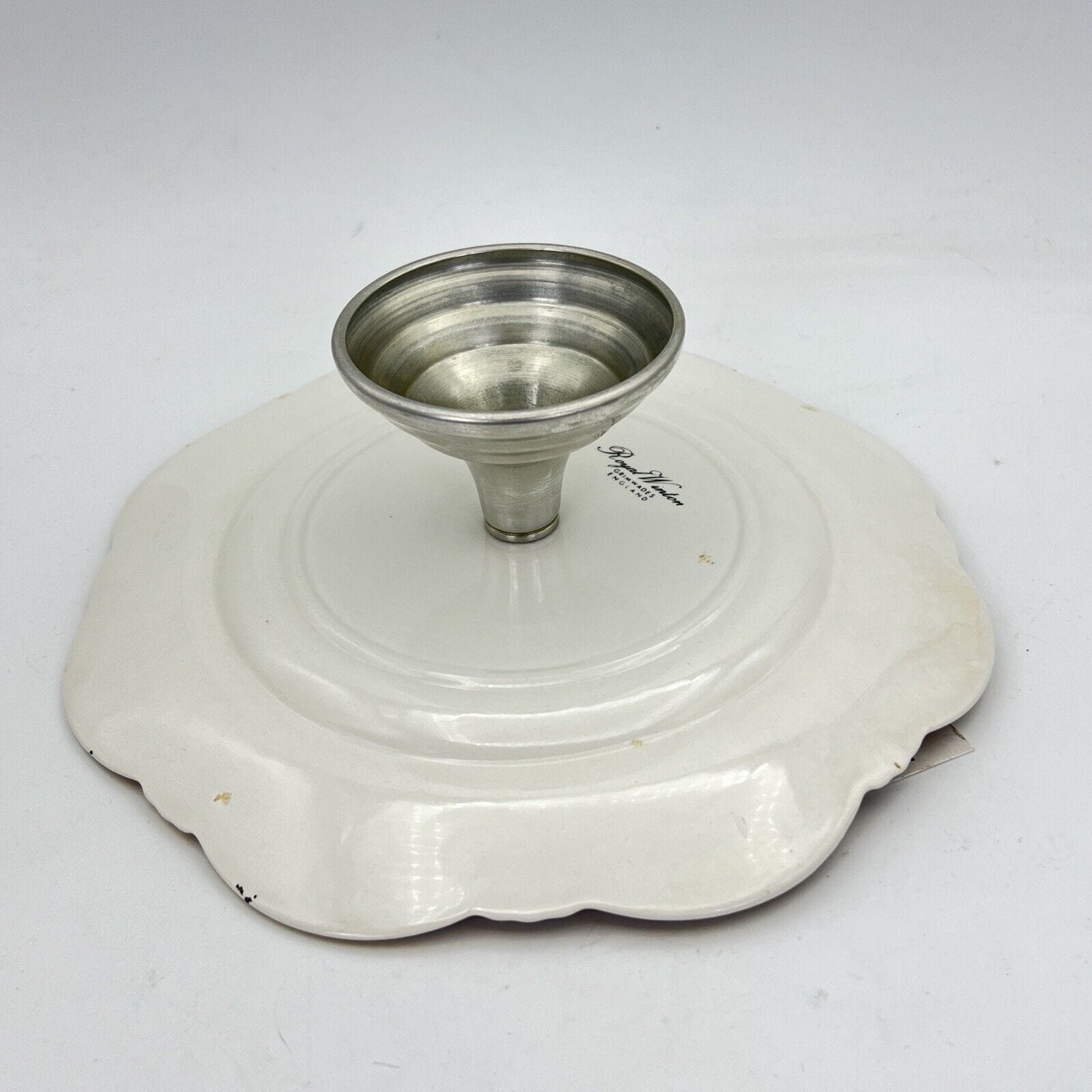 Antica alzata alzatina in ceramica porta dolci fruttiera anni '40 decoro Frutta Categoria  Alzate