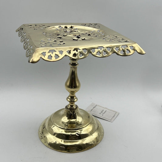 Antica alzata centrotavola porta teiera in Ottone epoca 800 piedistallo Inglese Categoria  altro