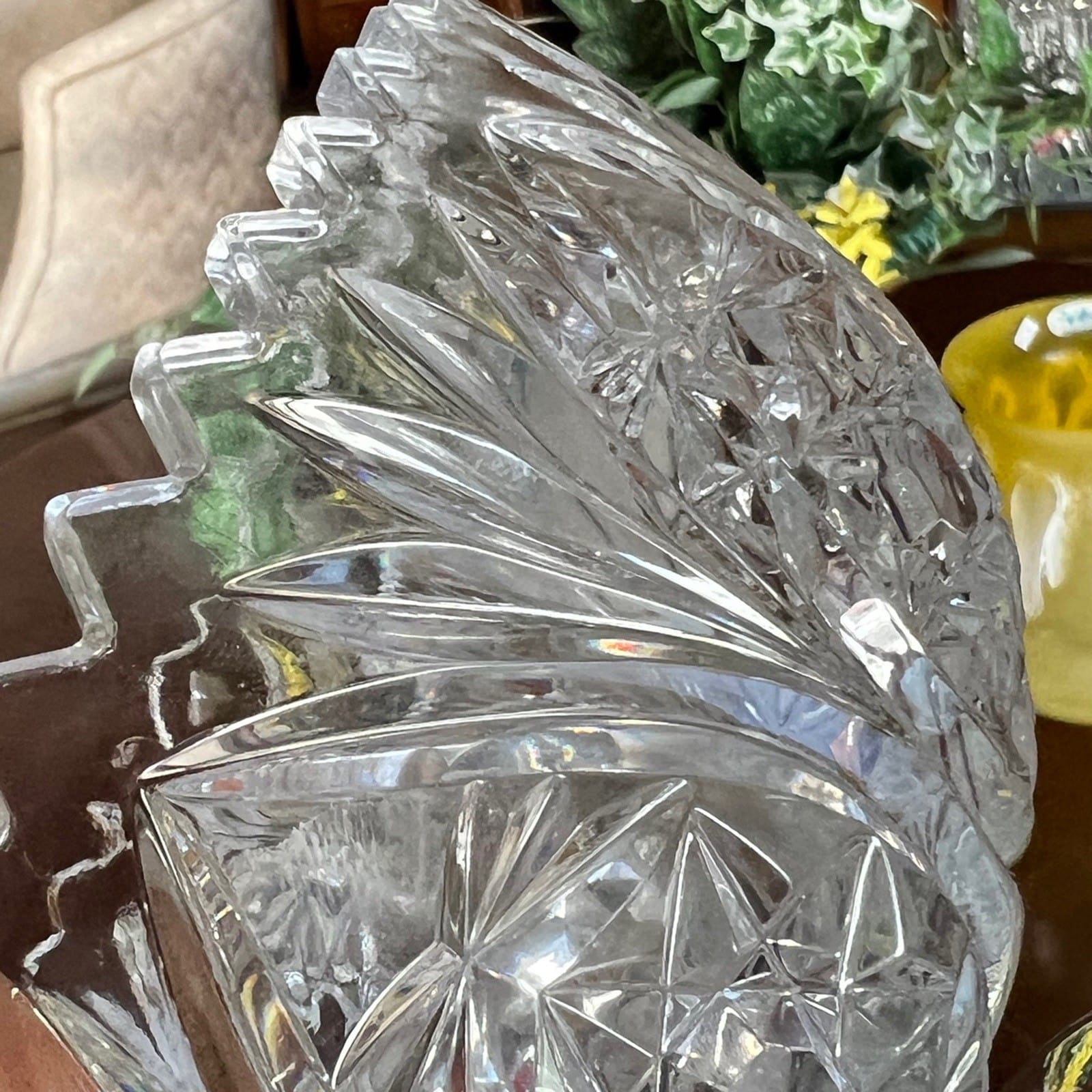 Antica Alzata porta frutta  in argento 800 e cristallo molato alzatina anni 50 Categoria  Sheffield & Argento