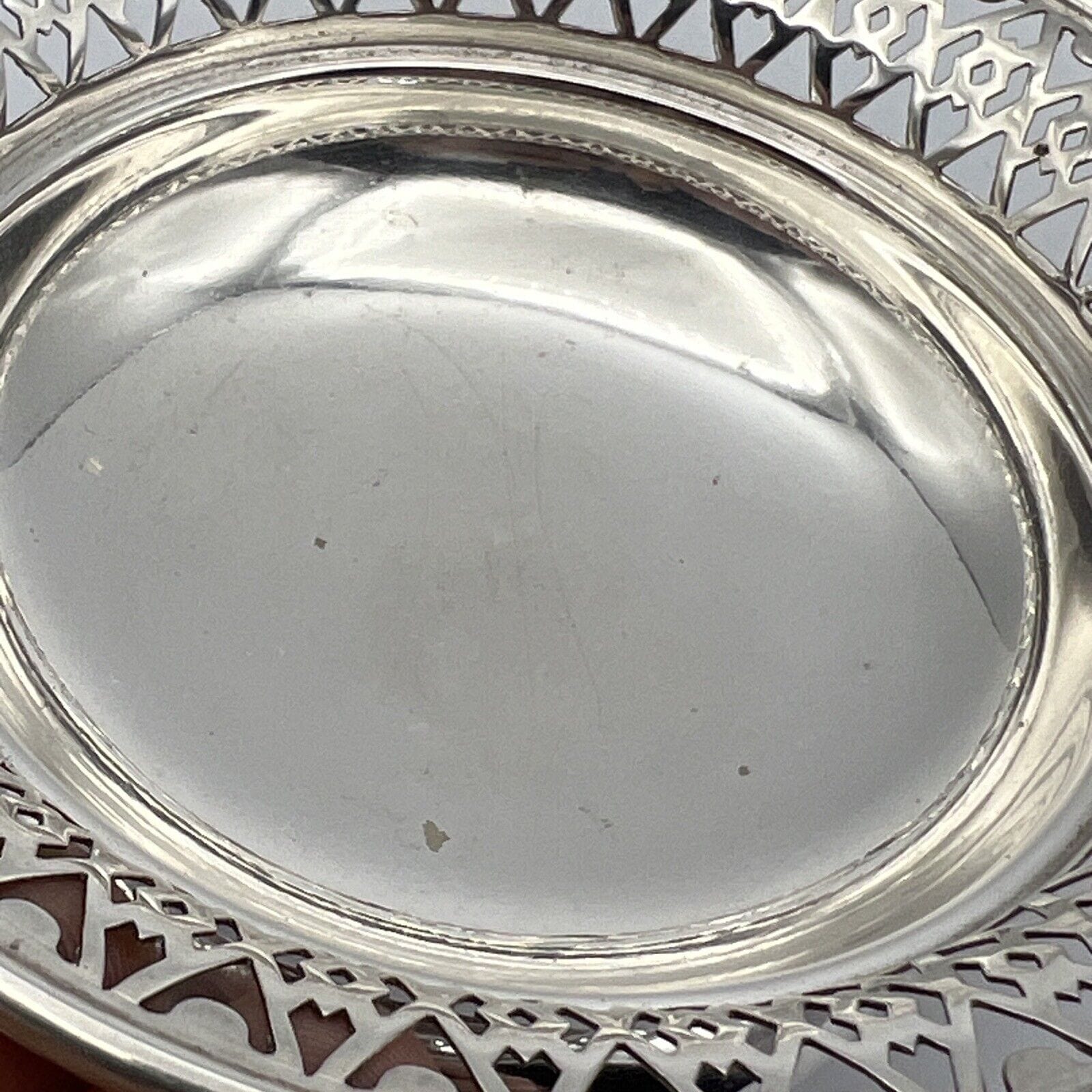 Antica alzatina in argento sheffield ciotolina in silver plate bowl d'epoca 900 Categoria  Sheffield & Argento