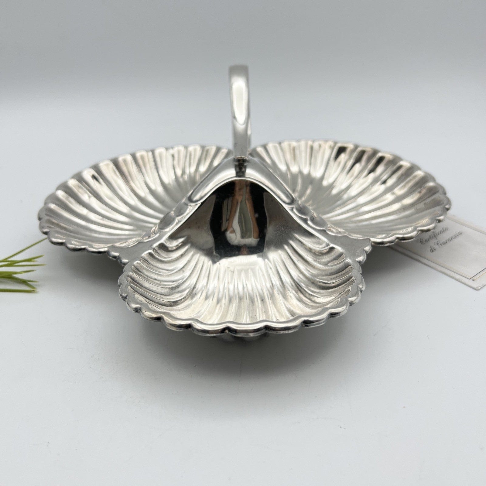 Antica Antipastiera Centrotavola in argento sheffield silver plated Conchiglia Categoria  Sheffield & Argento
