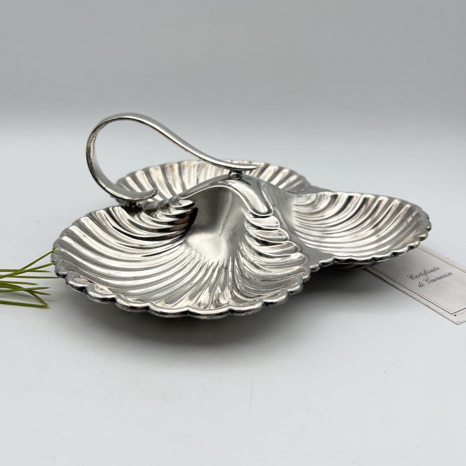 Antica Antipastiera Centrotavola in argento sheffield silver plated Conchiglia Categoria  Sheffield & Argento