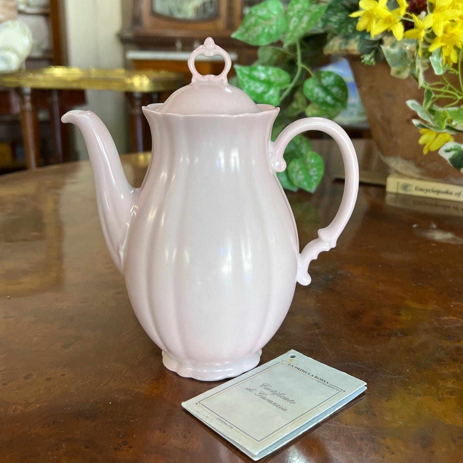 Antica Caffettiera In porcellana Rosa SCI Laveno Verbano Teiera Anni '30 '40 Categoria  Servizio tazze - Tazze