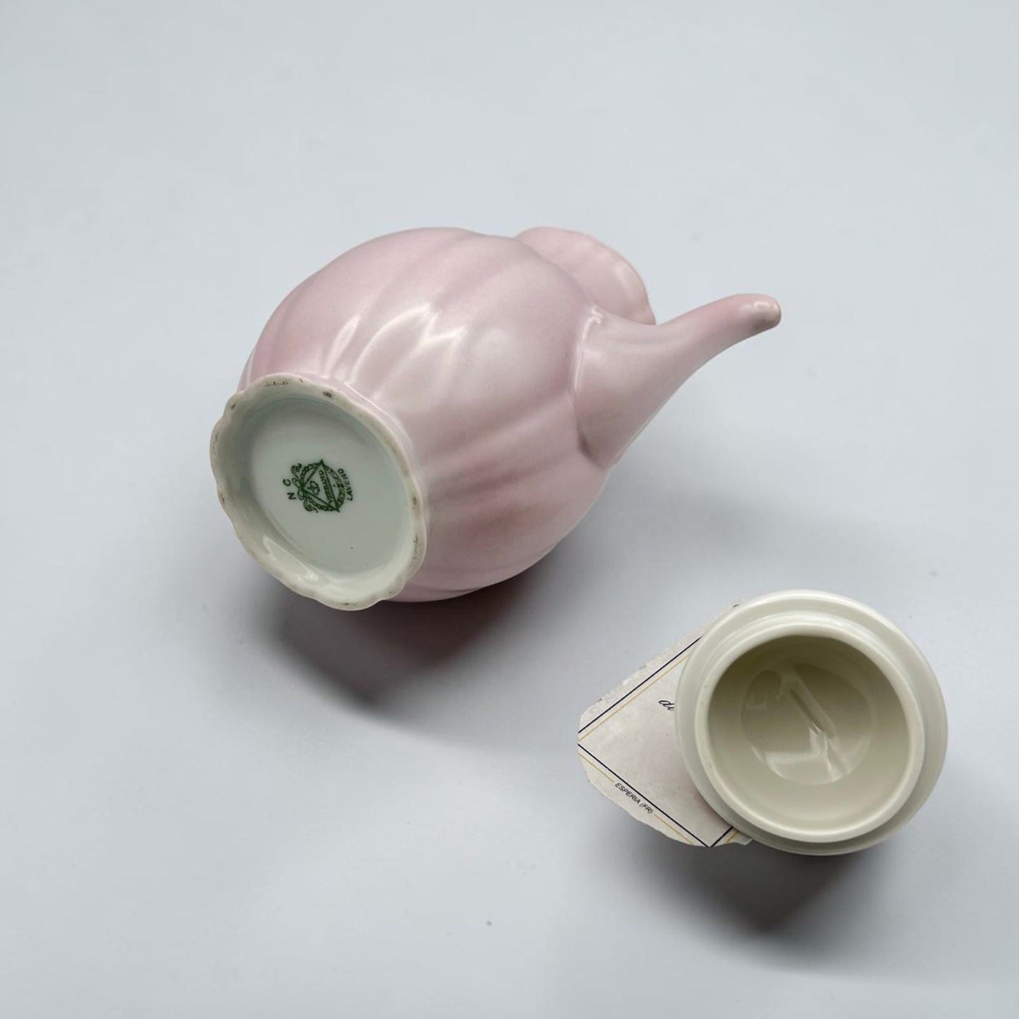 Antica Caffettiera In porcellana Rosa SCI Laveno Verbano Teiera Anni '30 '40 Categoria  Servizio tazze - Tazze
