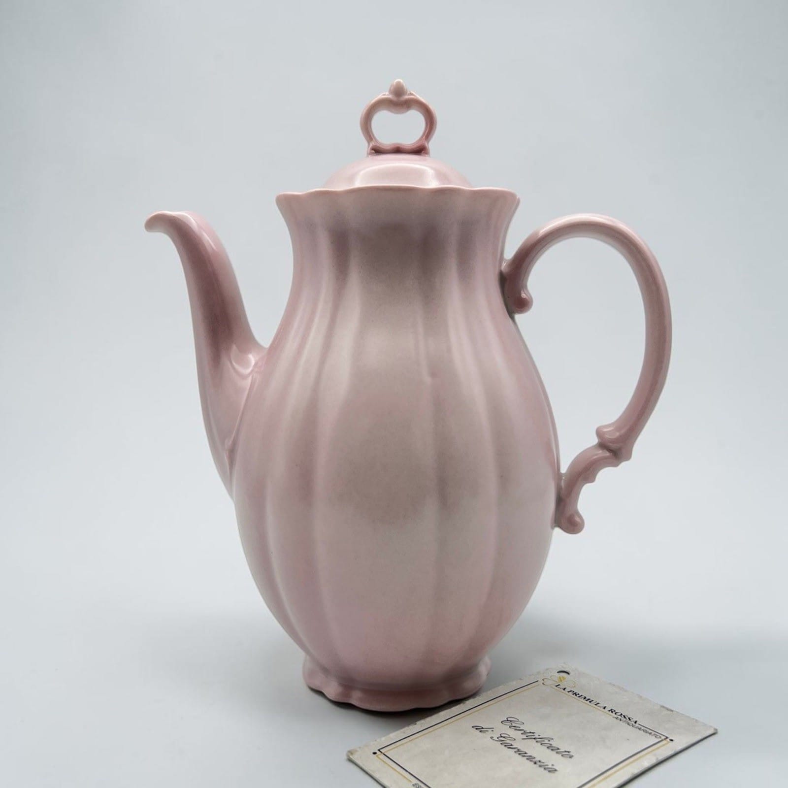 Antica Caffettiera In porcellana Rosa SCI Laveno Verbano Teiera Anni '30 '40 Categoria  Servizio tazze - Tazze