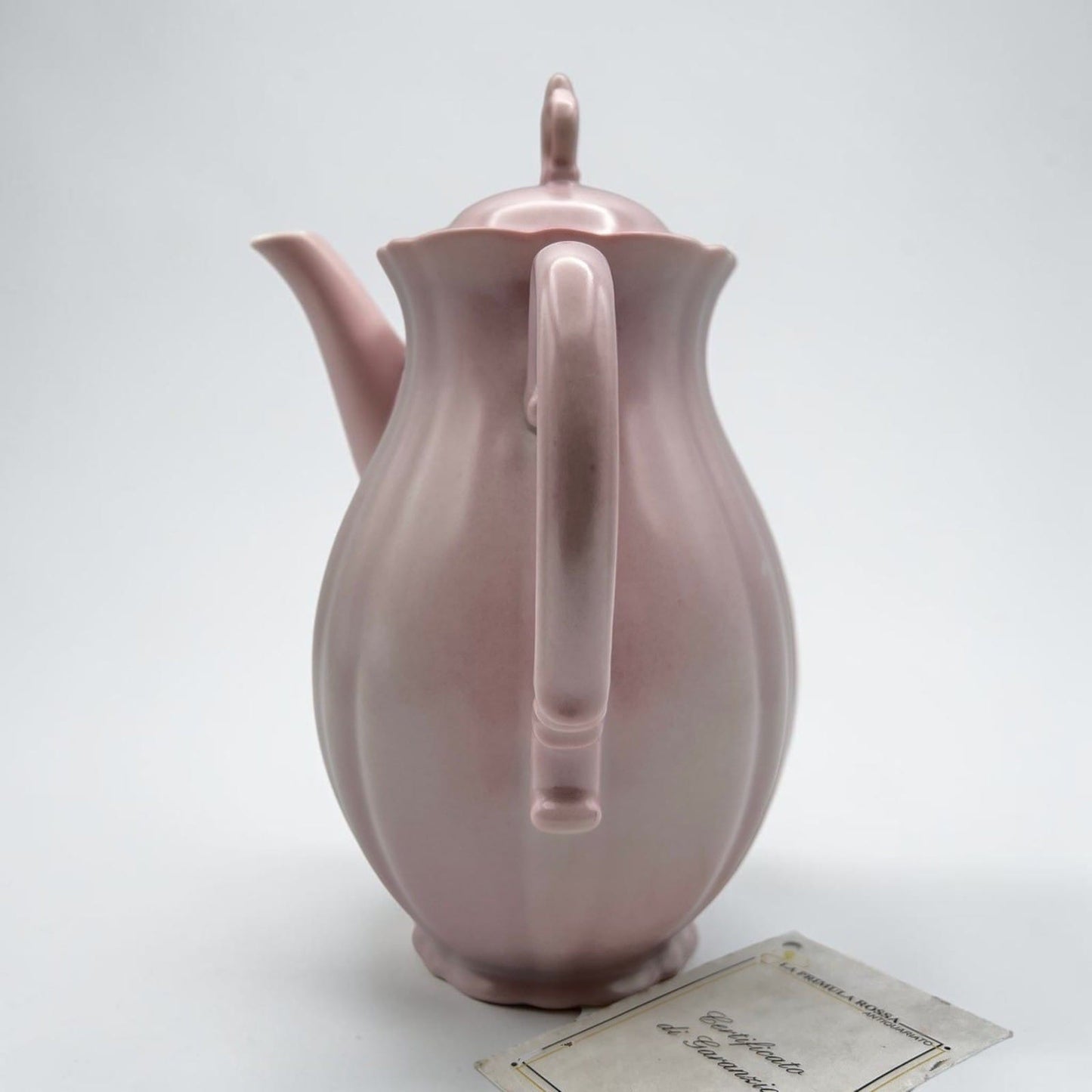 Antica Caffettiera In porcellana Rosa SCI Laveno Verbano Teiera Anni '30 '40 Categoria  Servizio tazze - Tazze