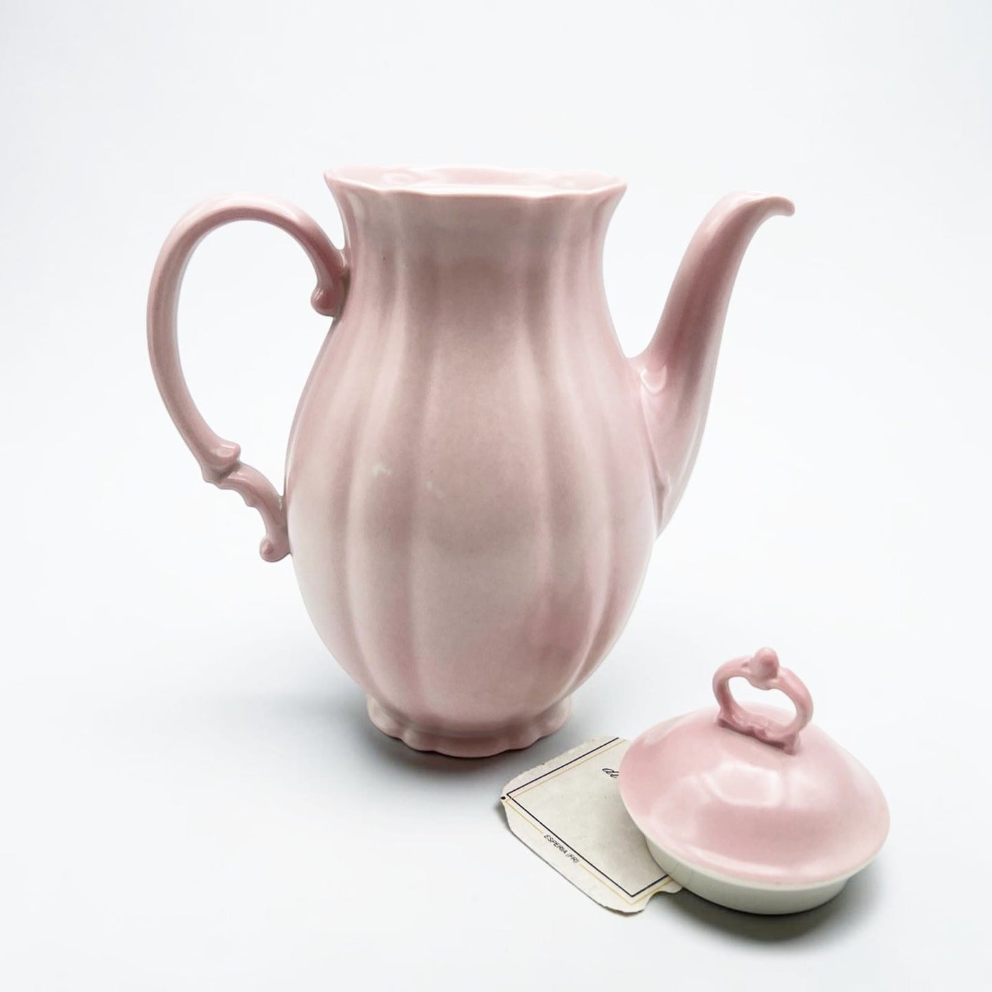 Antica Caffettiera In porcellana Rosa SCI Laveno Verbano Teiera Anni '30 '40 Categoria  Servizio tazze - Tazze
