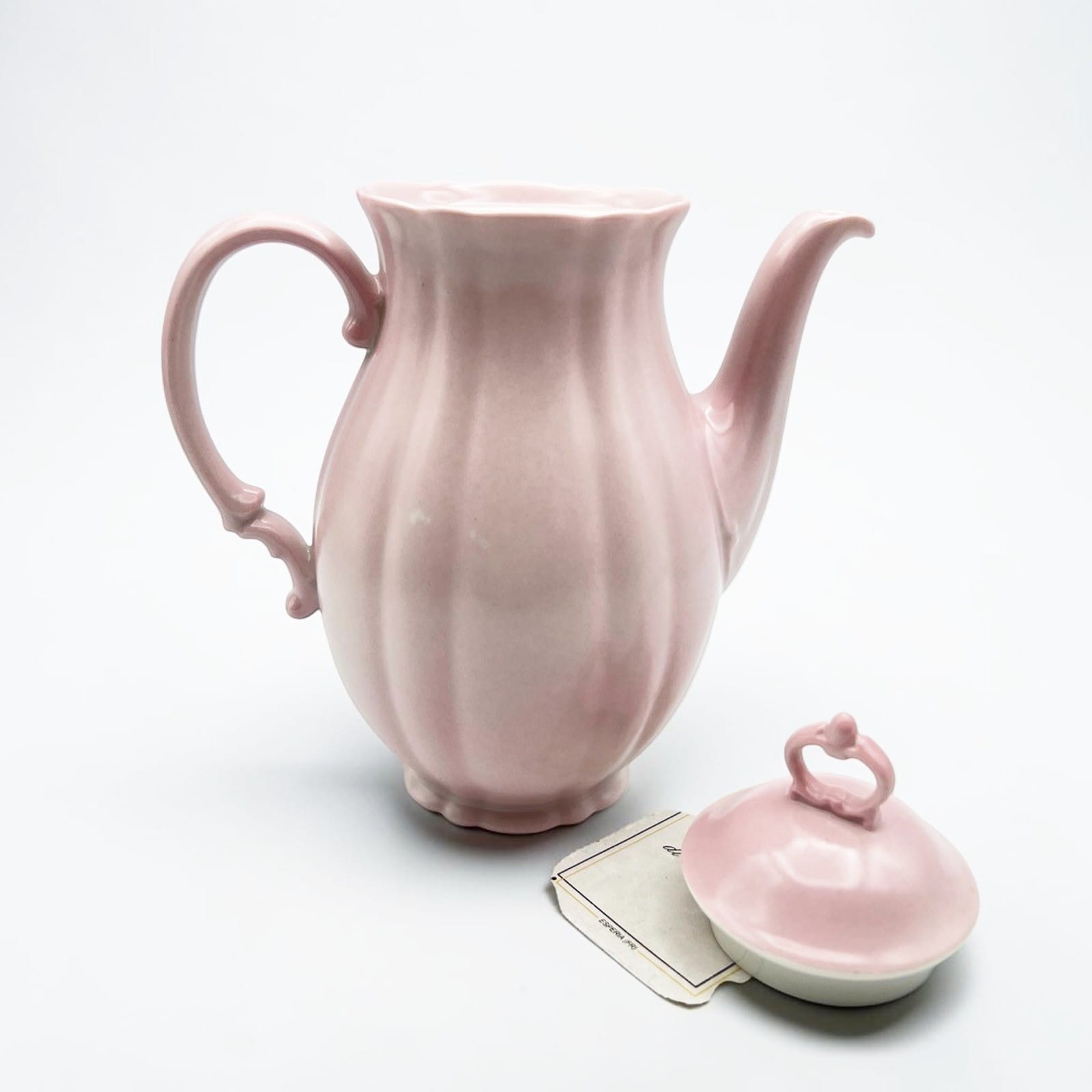 Antica Caffettiera In porcellana Rosa SCI Laveno Verbano Teiera Anni '30 '40 Categoria  Servizio tazze - Tazze