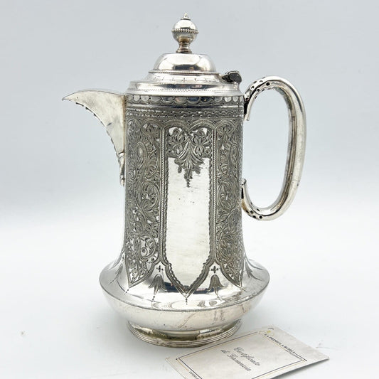Antica caffettiera inglese in argento silver plate sheffield teiera epoca 800 Categoria  Sheffield & Argento
