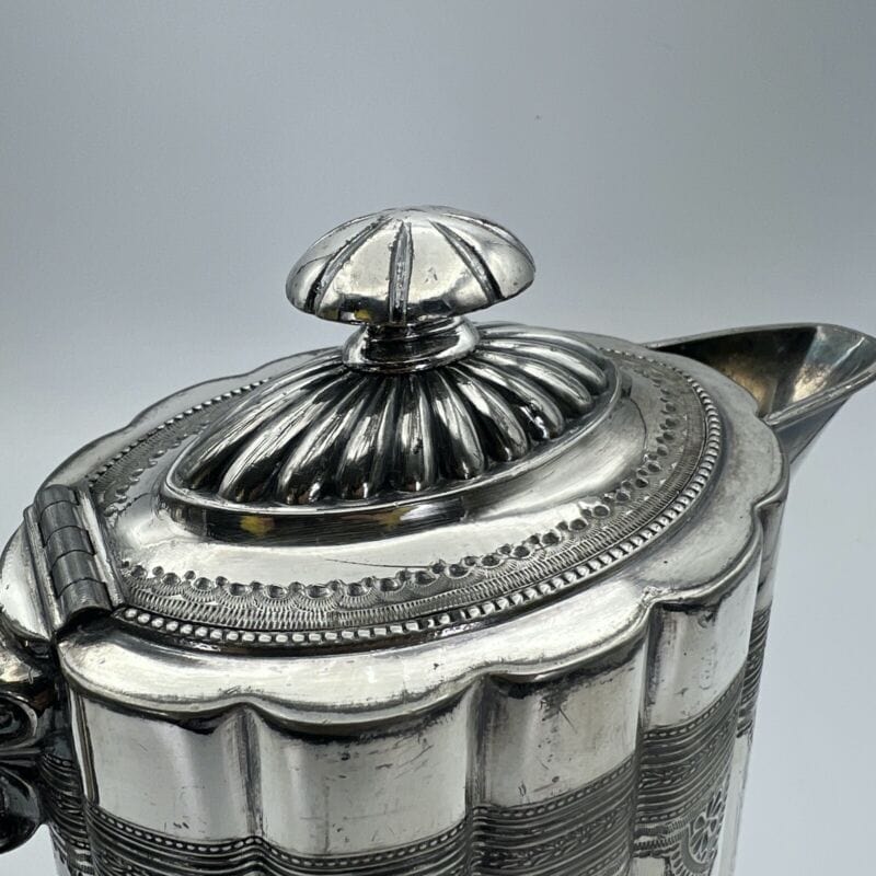 Antica Caffettiera inglese in argento silver plated sheffield epoca 800 Teiera F Categoria  Sheffield & Argento