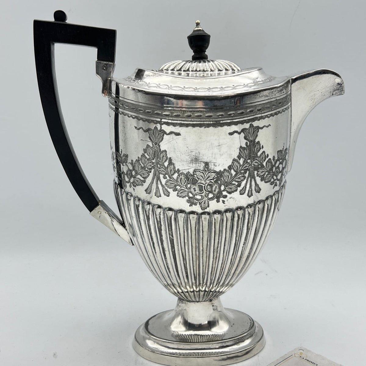 Antica caffettiera inglese in argento silver plated sheffield teiera d'epoca 800 Categoria  Sheffield & Argento