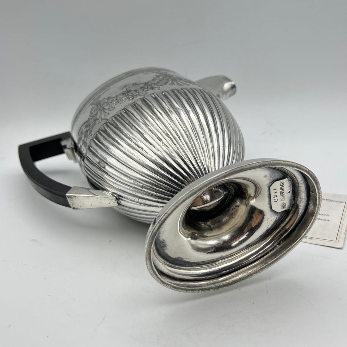 Antica caffettiera inglese in argento silver plated sheffield teiera d'epoca 800 Categoria  Sheffield & Argento