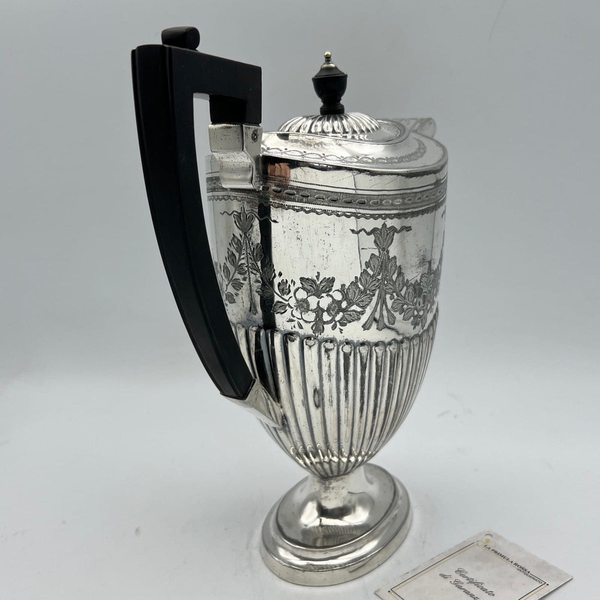 Antica caffettiera inglese in argento silver plated sheffield teiera d'epoca 800 Categoria  Sheffield & Argento