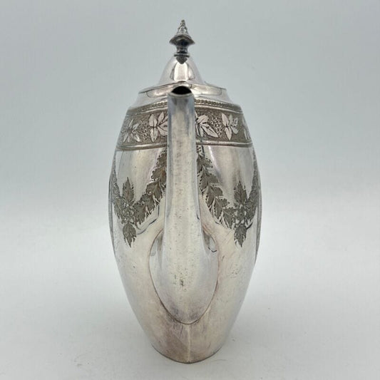 Antica caffettiera inglese in argento silver plated sheffield Teiera epoca 800 D Categoria  Sheffield & Argento