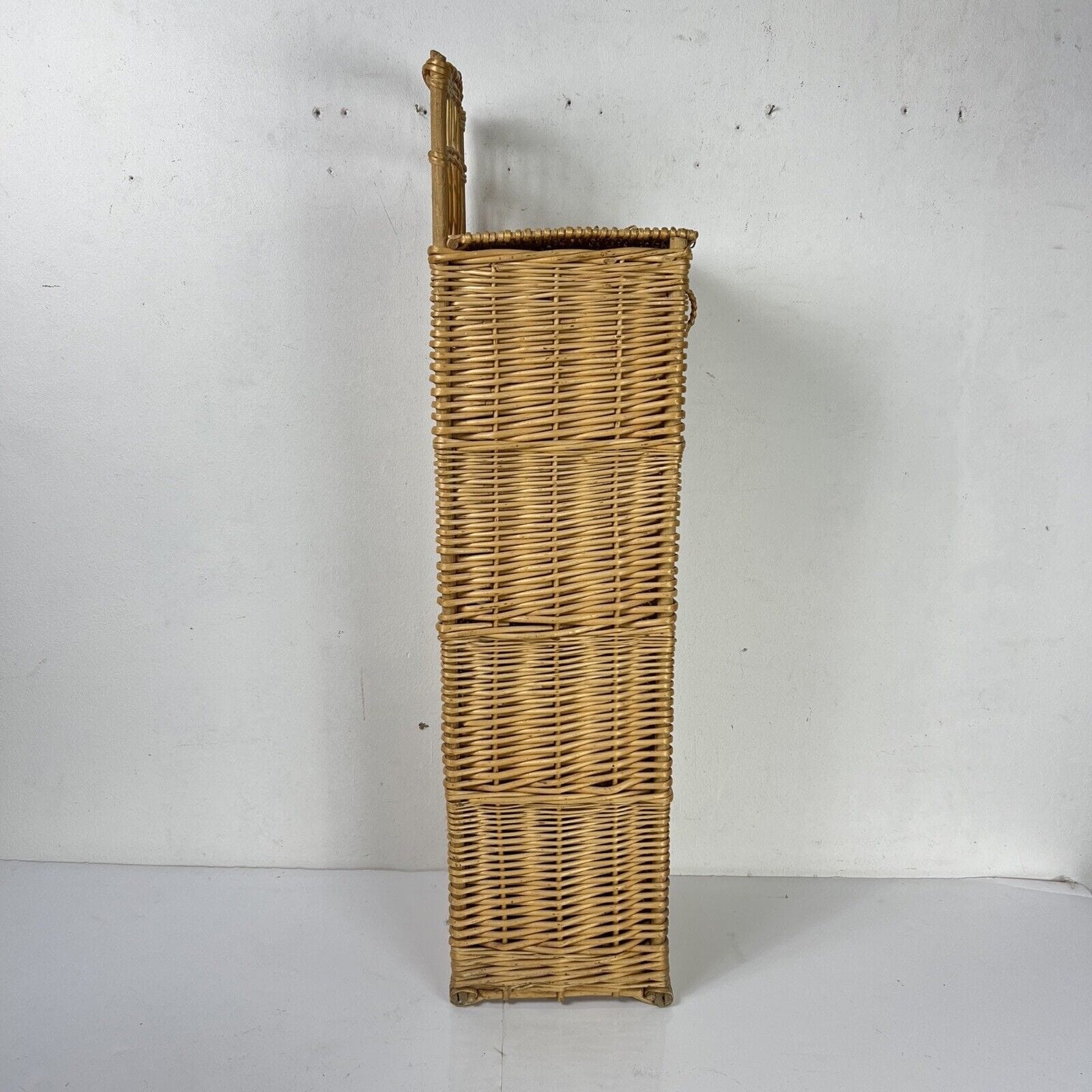 Antica Cesta in Vimini vintage porta pane Baguette cestino shabby portaombrelli Categoria  Vintage