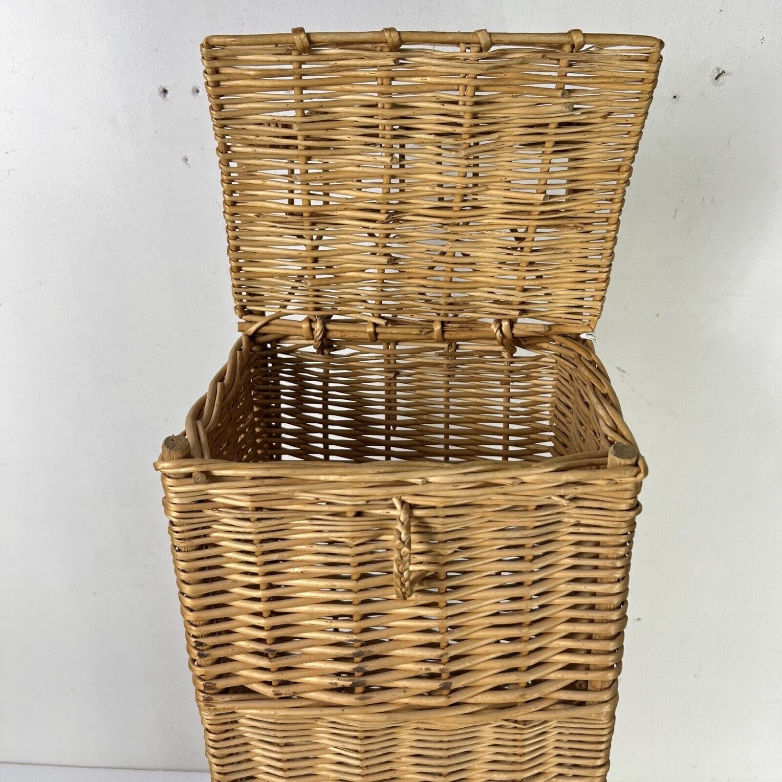 Antica Cesta in Vimini vintage porta pane Baguette cestino shabby portaombrelli Categoria  Vintage