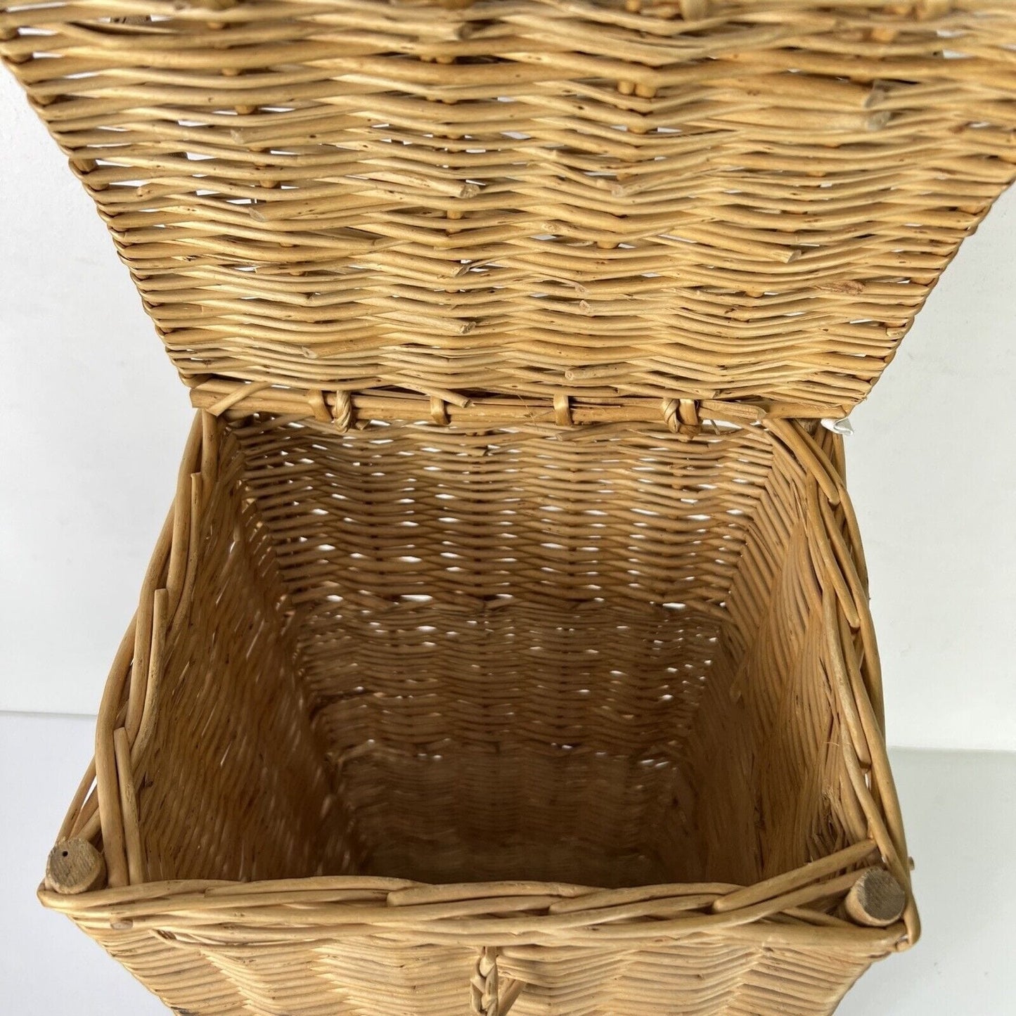 Antica Cesta in Vimini vintage porta pane Baguette cestino shabby portaombrelli Categoria  Vintage