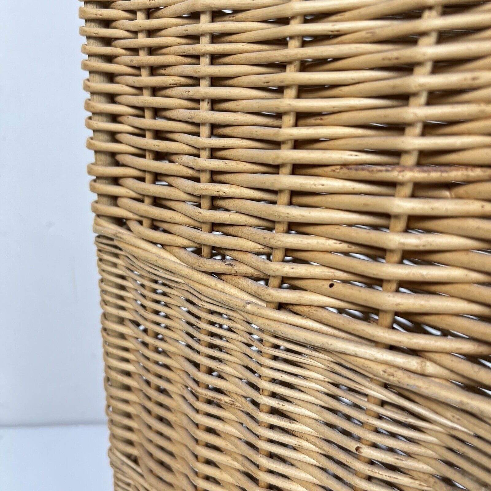 Antica Cesta in Vimini vintage porta pane Baguette cestino shabby portaombrelli Categoria  Vintage