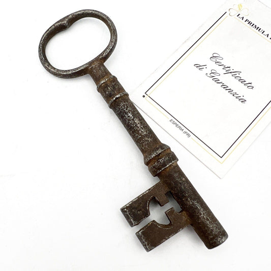 Antica Chiave in Ferro Battuto e Forgiato del XVIII secolo Ferramenta D'epoca Categoria  Accessori & Ferramenta d'epoca