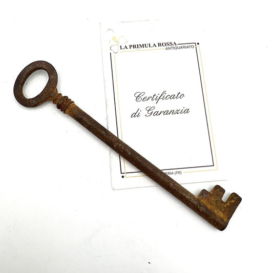 Antica Chiave in Ferro Battuto Forgiato del XVIII secolo Ferramenta D'epoca 12cm Categoria  Accessori & Ferramenta d'epoca