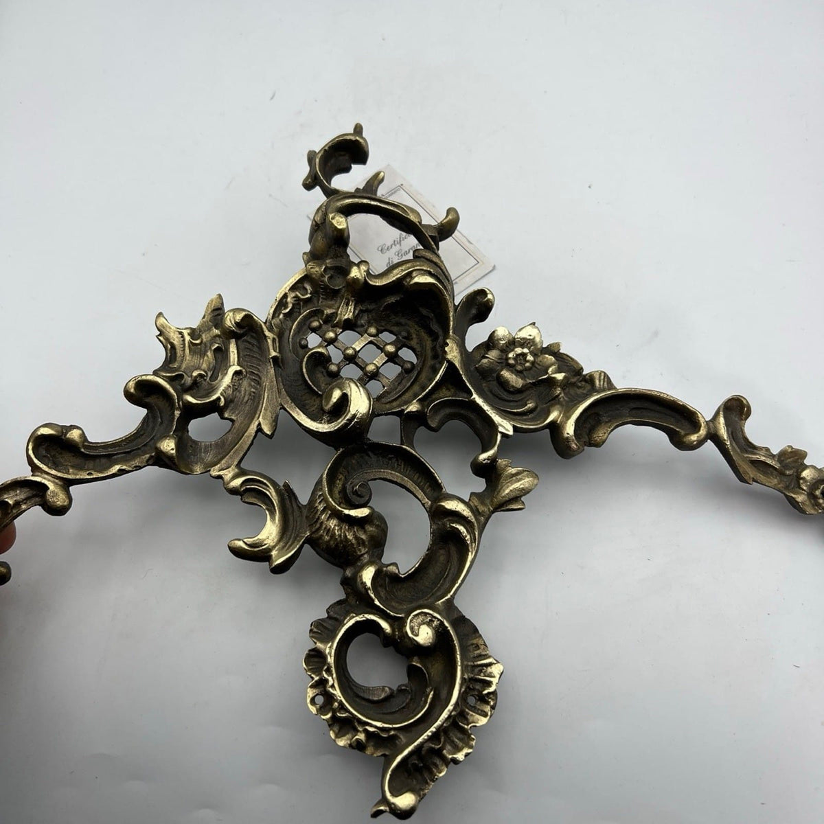 Antica Cimasa d'epoca in bronzo ottone fregio per mobile accessori ferramenta LC Categoria  Accessori & Ferramenta d'epoca