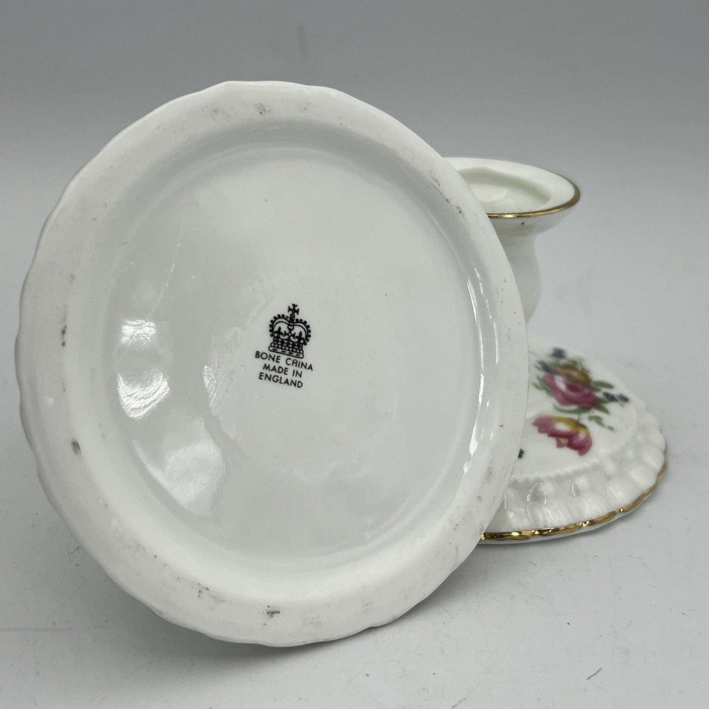 Antica Coppia di Porta candela singolo in porcellana inglese  candelabro candele Categoria  Altro