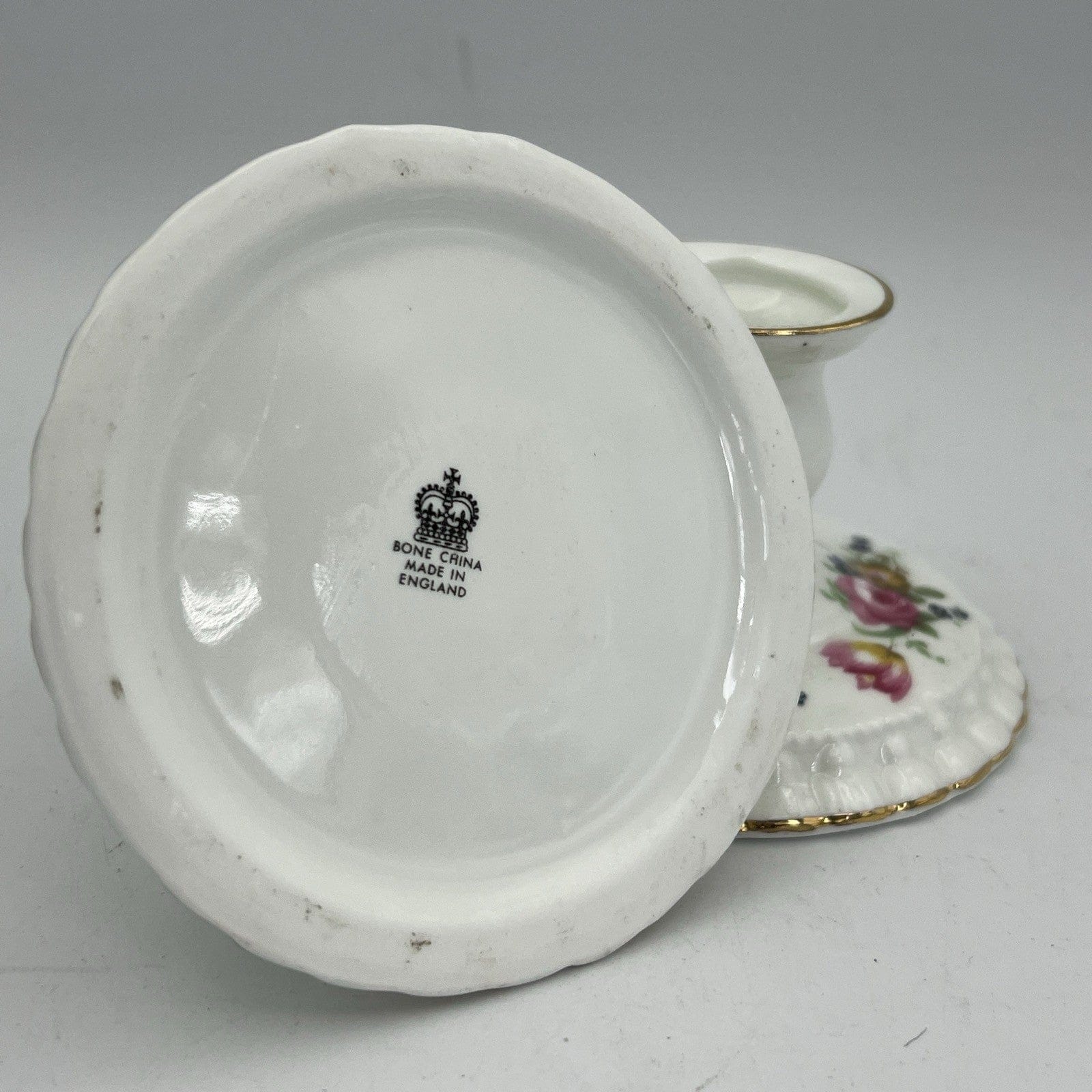 Antica Coppia di Porta candela singolo in porcellana inglese  candelabro candele Categoria  Altro