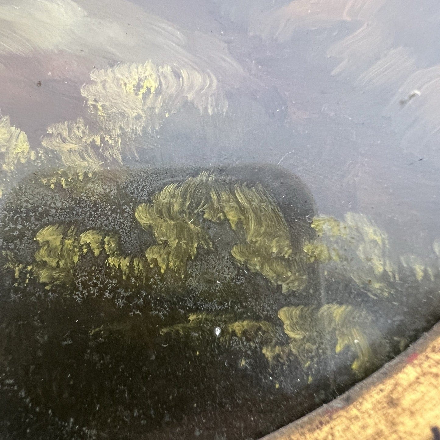 Antica Coppia di quadri Ovali dipinti a Olio su rame firmati in legno Oro Categoria  Quadri