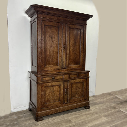 Antica Credenza epoca 800 Armadio libreria stile Direttorio Stipo Madia In noce Categoria  Vetrine