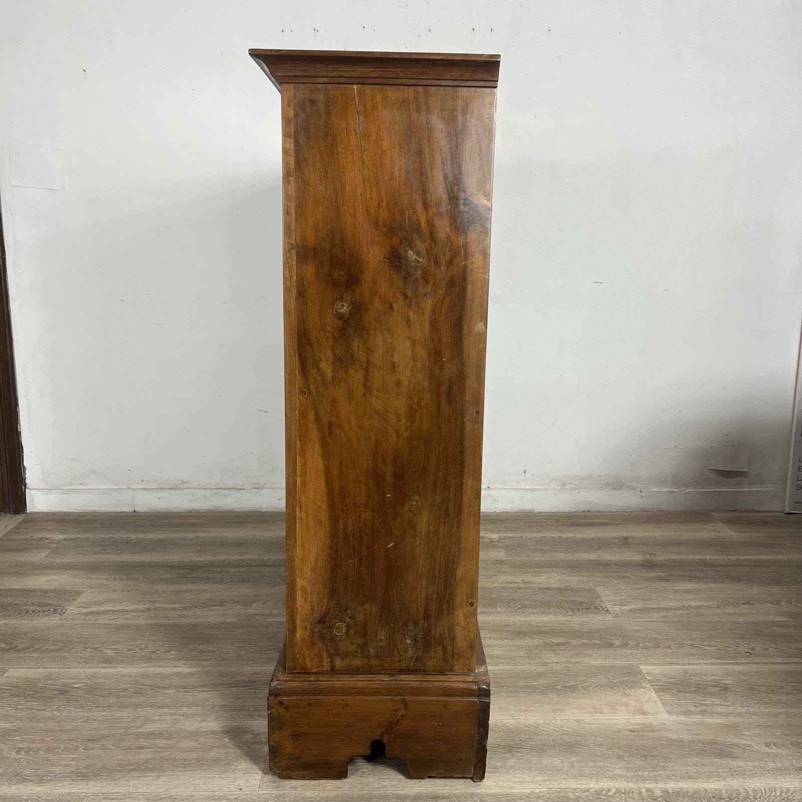 Antica Credenza Madia Servante Italiana d' Epoca 800 in legno di noce Stretta Categoria  Servante - Servantini