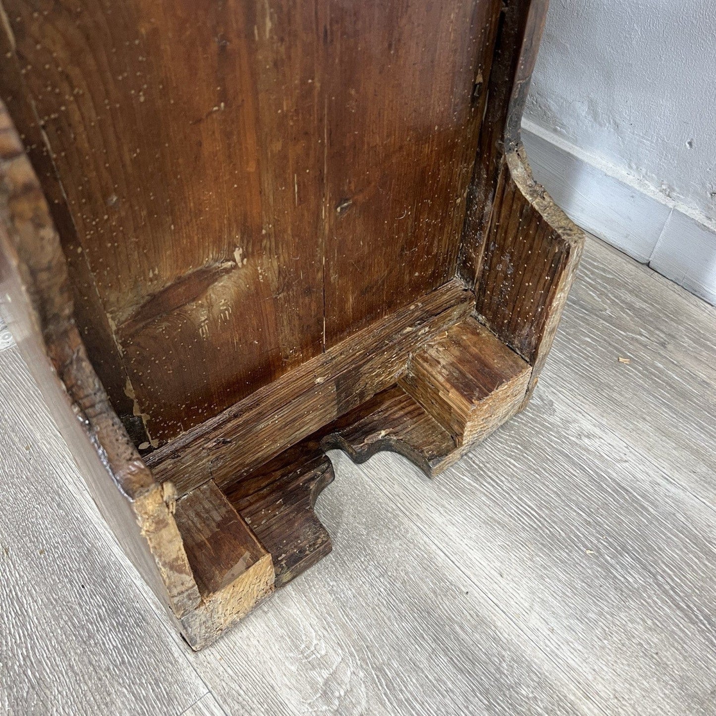 Antica Credenza Madia Servante Italiana d' Epoca 800 in legno di noce Stretta Categoria  Servante - Servantini