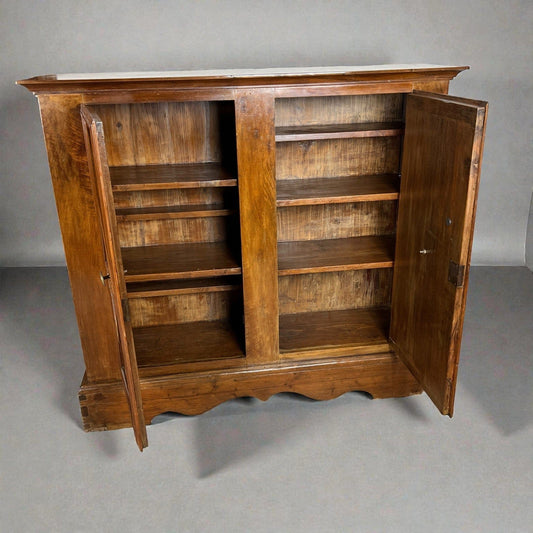 Antica Credenza Madia Servante Italiana d' Epoca 800 in legno di noce Stretta Categoria  Servante - Servantini