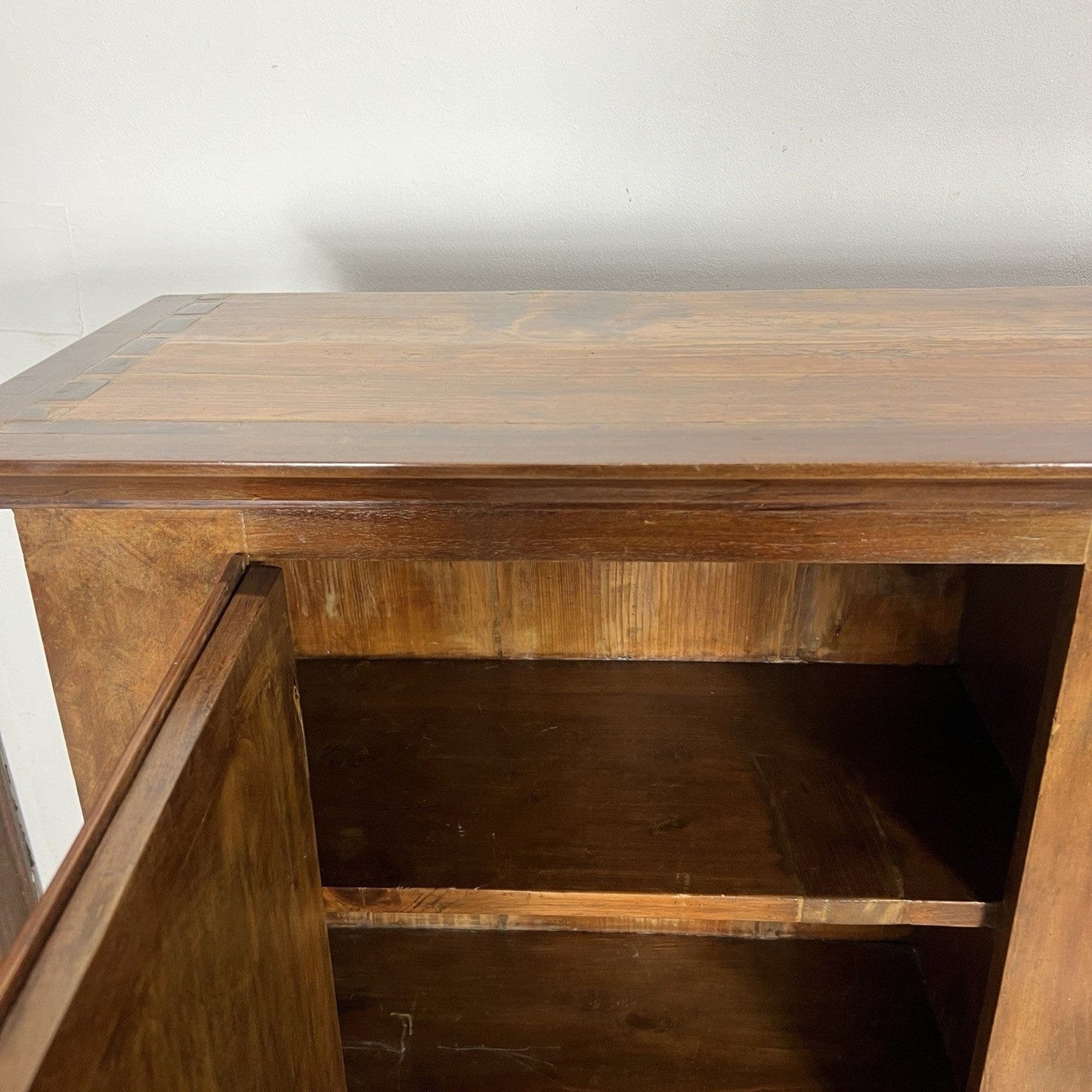 Antica Credenza Madia Servante Italiana d' Epoca 800 in legno di noce Stretta Categoria  Servante - Servantini