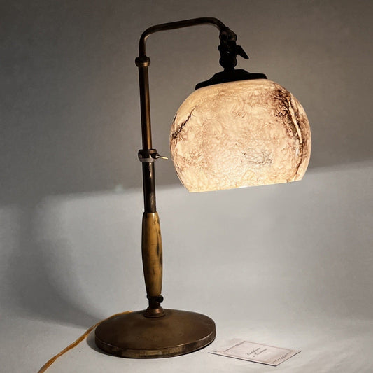 Antica lampada da tavolo scrivania ministeriale in ottone Anni '40  Ministero Categoria  Lampade Appliques