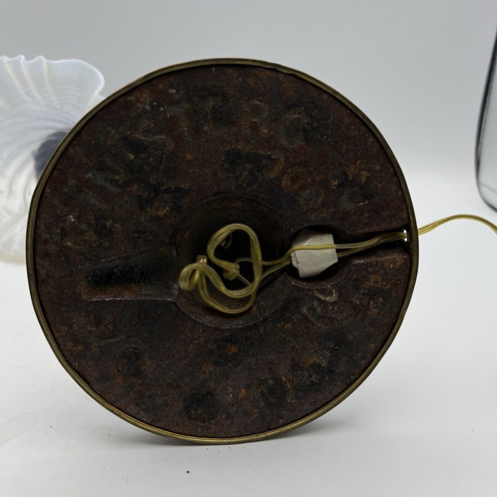 Antica lampada Ministero in otone da tavolo scrivania ministeriale Anni 30 '40 Categoria  Lampade Appliques