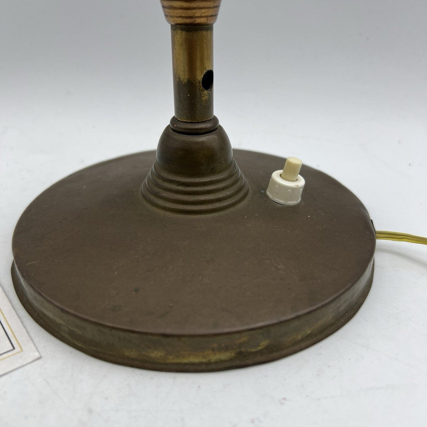 Antica lampada Ministero in otone da tavolo scrivania ministeriale Anni 30 '40 Categoria  Lampade Appliques