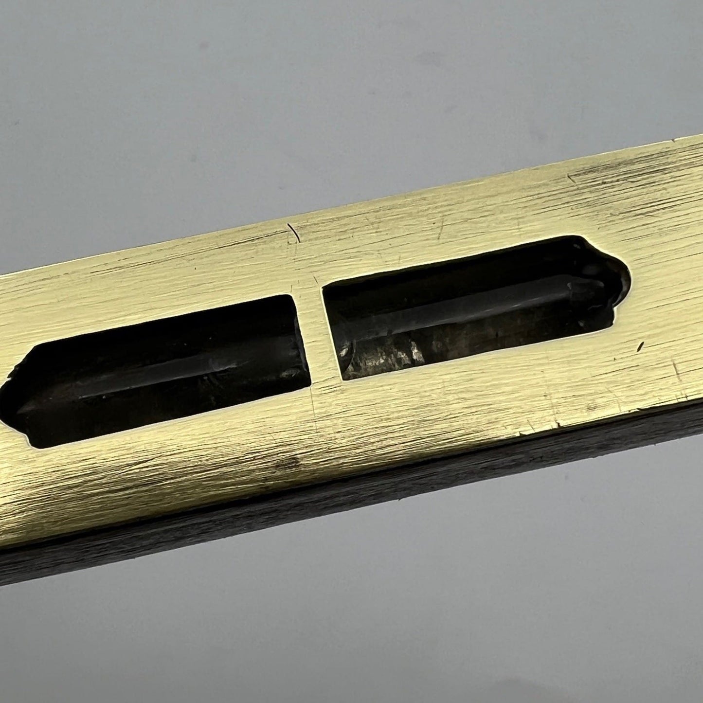 Antica livella a bolla in legno e ottone vecchio strumento vintage Inglese Categoria  Attrezzi e Strumenti