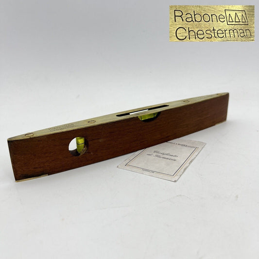 Antica livella da due bolle in legno e ottone vecchio strumento vintage Rabone Categoria  Attrezzi e Strumenti