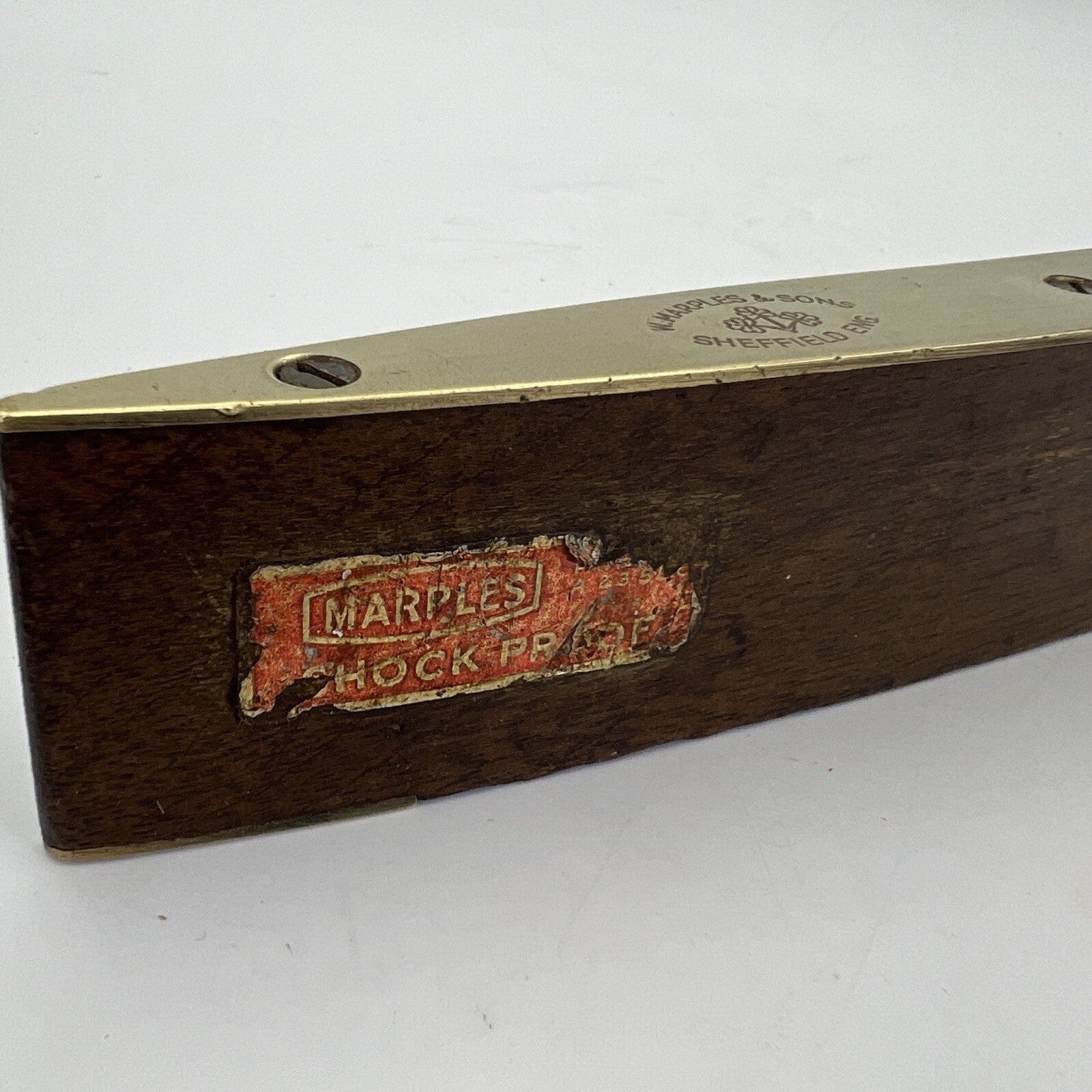 Antica livella da due bolle in legno ottone vecchio strumento vintage Inglese Categoria  Attrezzi e Strumenti