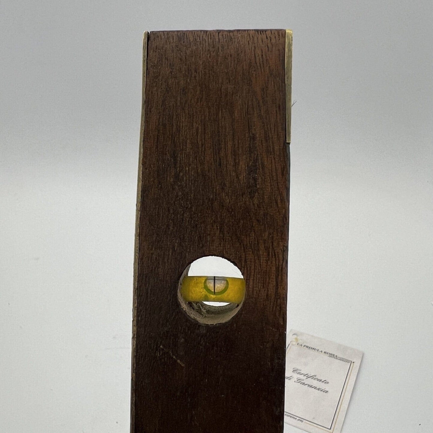 Antica livella da due bolle in legno ottone vecchio strumento vintage Inglese Categoria  Attrezzi e Strumenti