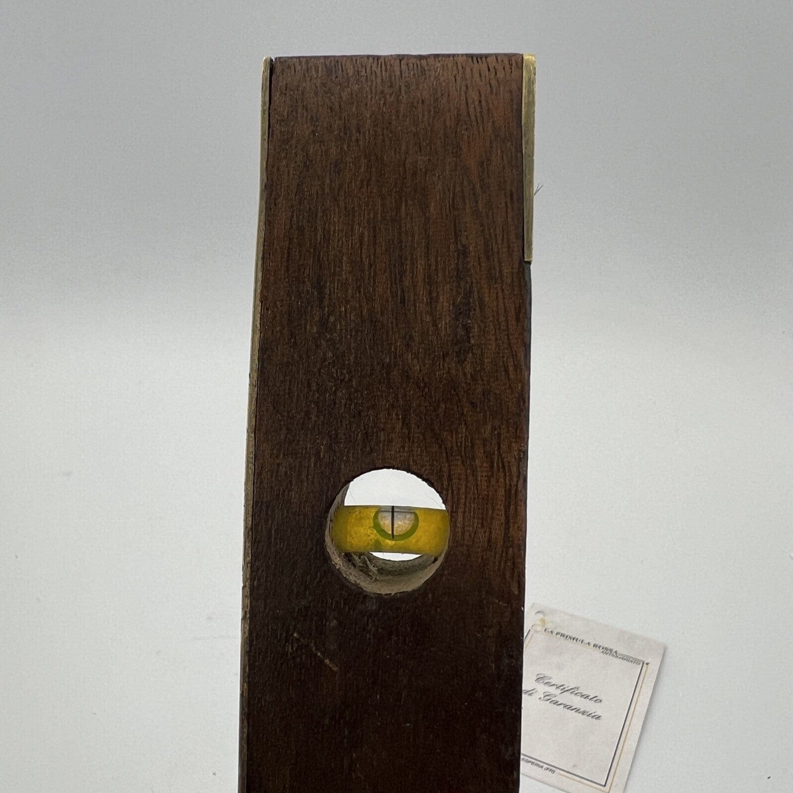 Antica livella da due bolle in legno ottone vecchio strumento vintage Inglese Categoria  Attrezzi e Strumenti