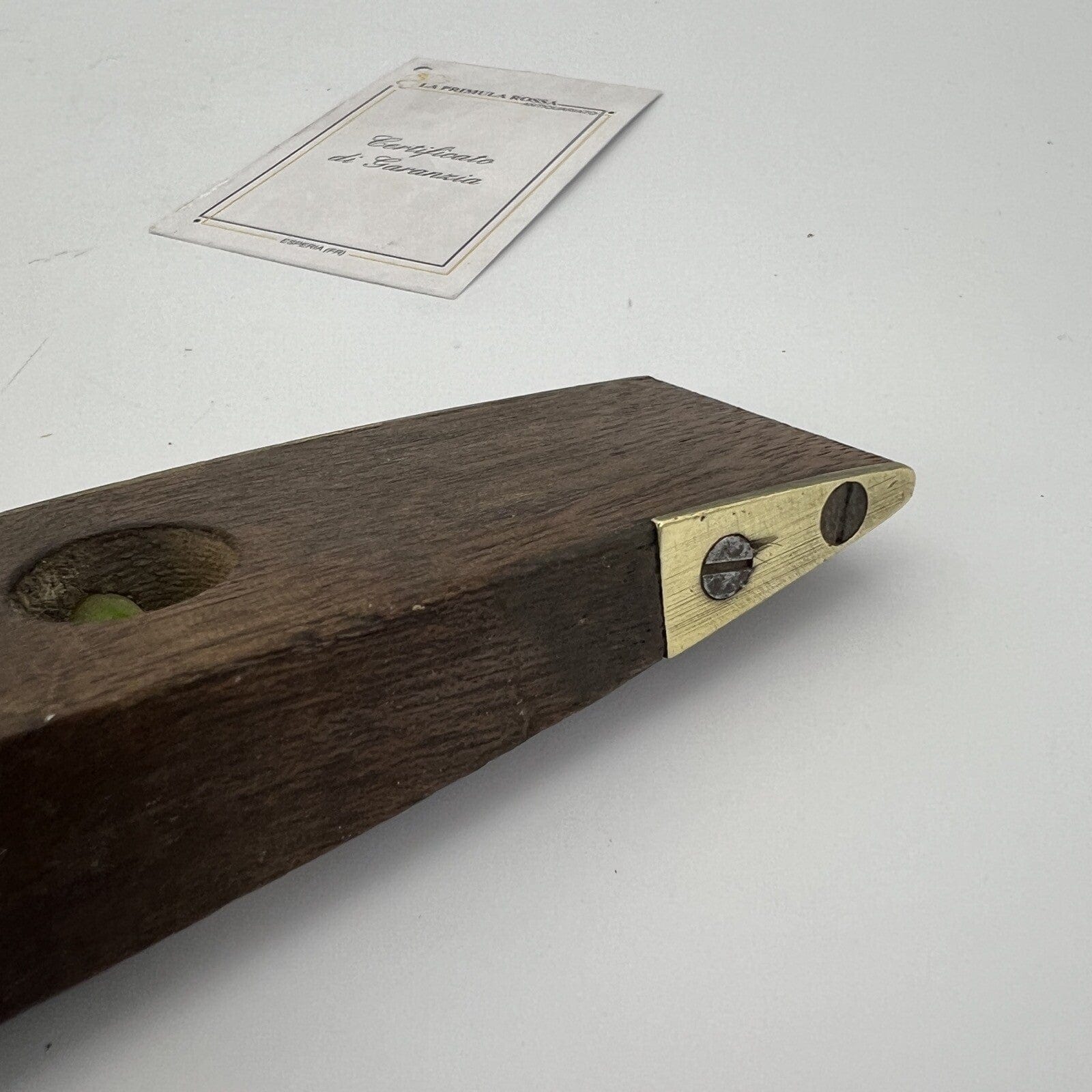 Antica livella da due bolle in legno ottone vecchio strumento vintage Inglese Categoria  Attrezzi e Strumenti